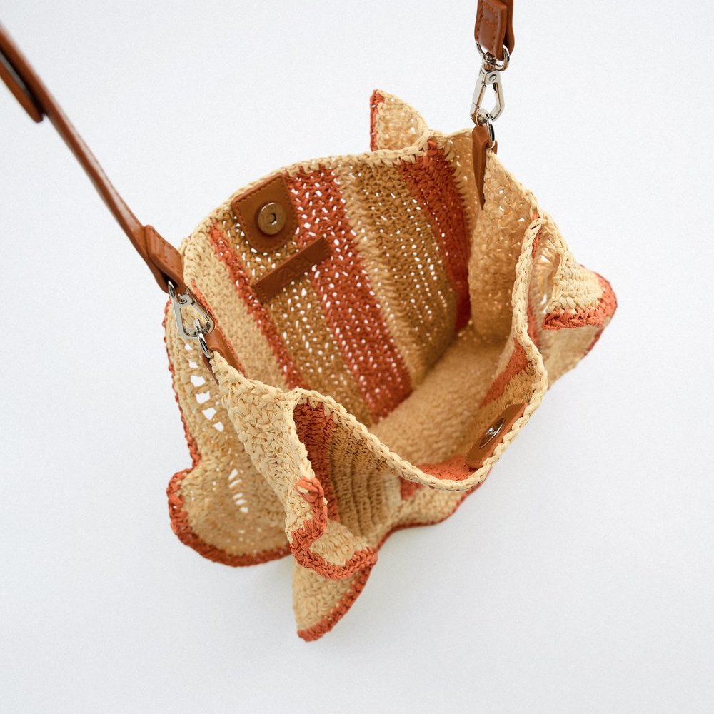ZARA Woven Bucket Bag 6218/910 - Picture 5 of 5
